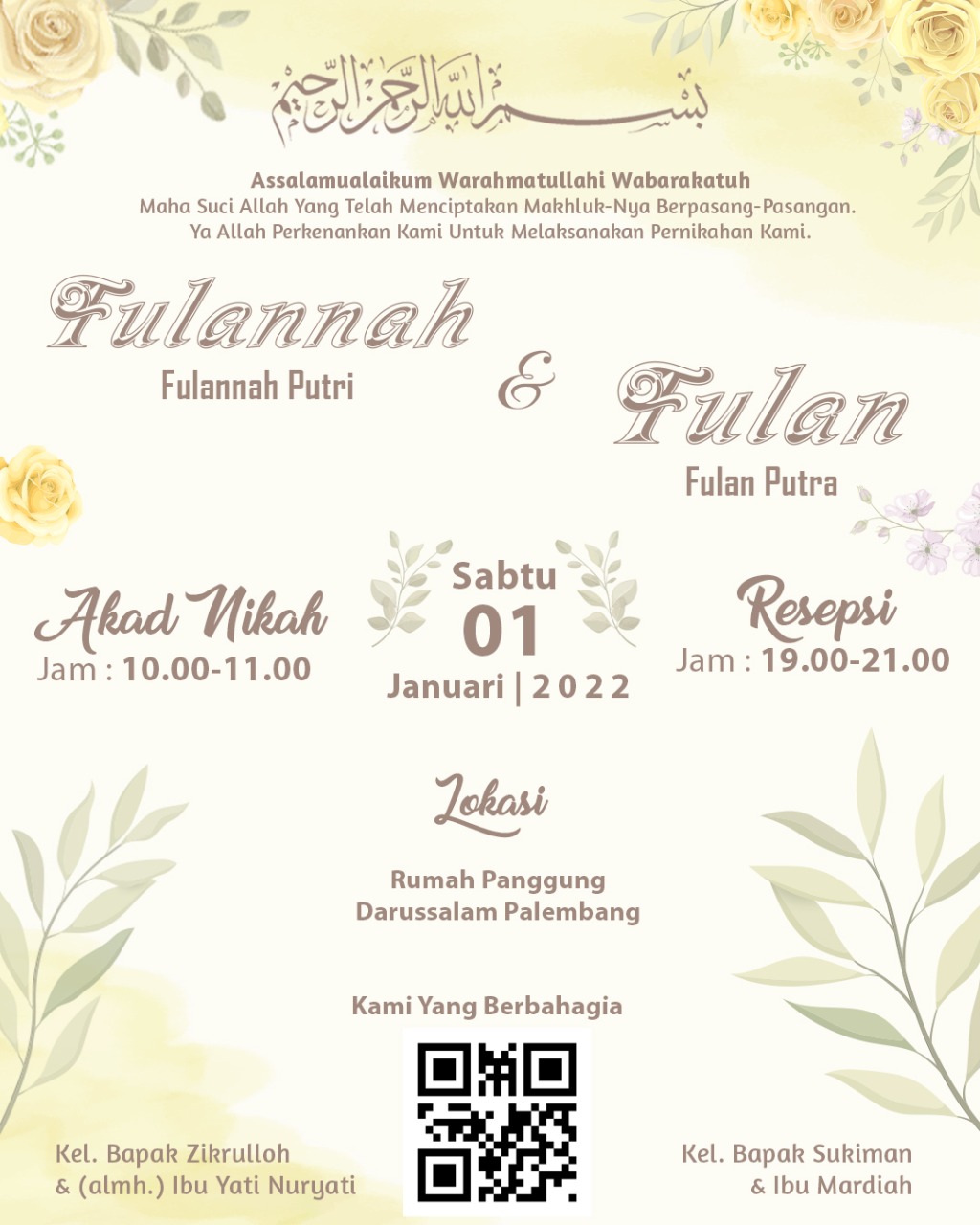 Undangan Pernikahan Gambar - RCK-10