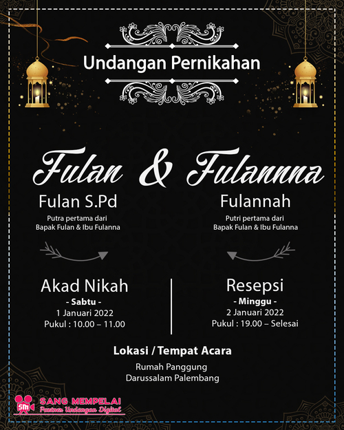 Undangan Pernikahan Gambar - RCK-02